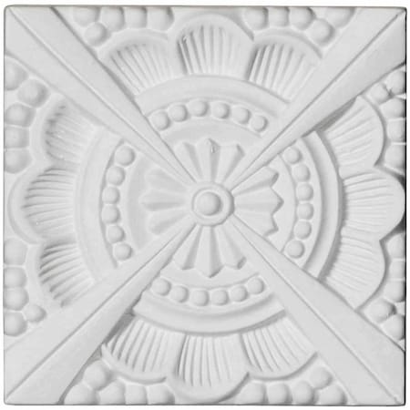 Ekena Millwork 2 3/8"W x 2 3/8"H x 1/2"P Palmetto Beaded Rosette ROS02X02PM